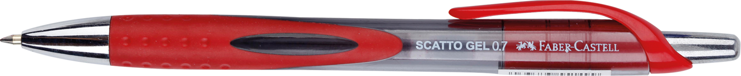 PENNA GEL A SCATTO FABER CASTELL ROSSO 343921