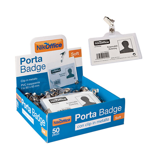 PORTABADGE SOFT 50 PZ. 03NIK001