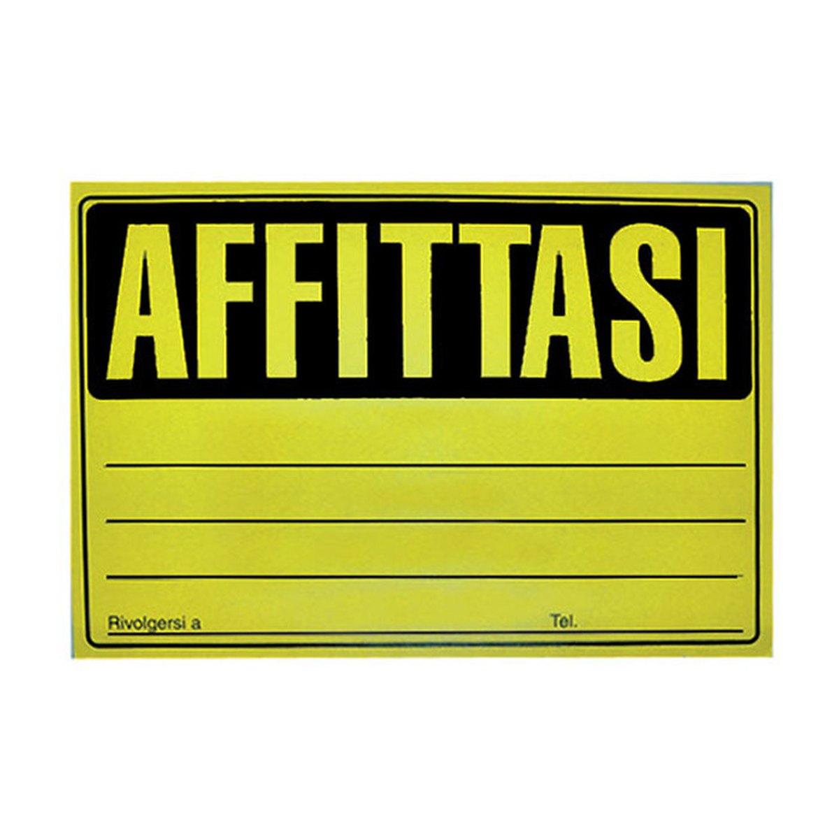 CARTELLI "AFFITTASI" 25PZ 41NIK036