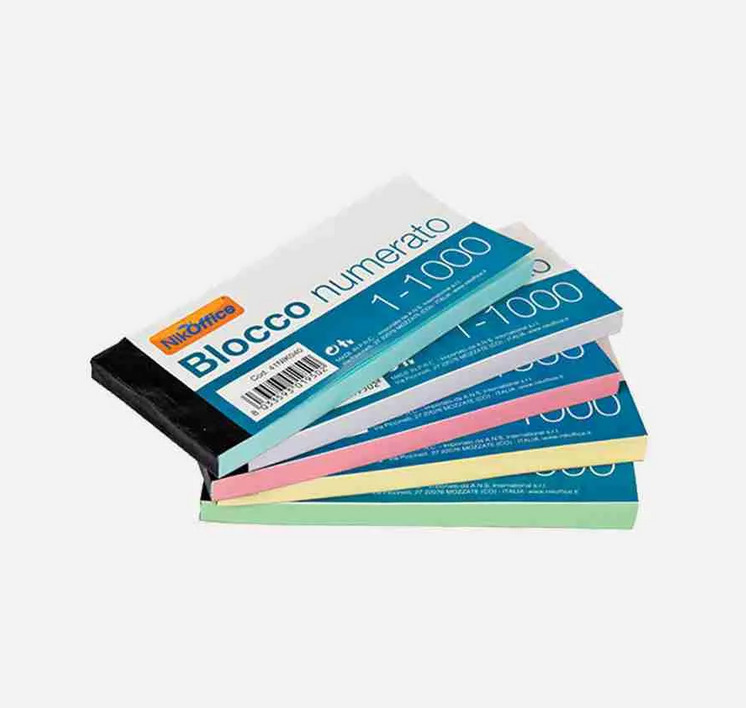 BLOCCO NUMERATO 1-100 10 PZ. 41NIK039