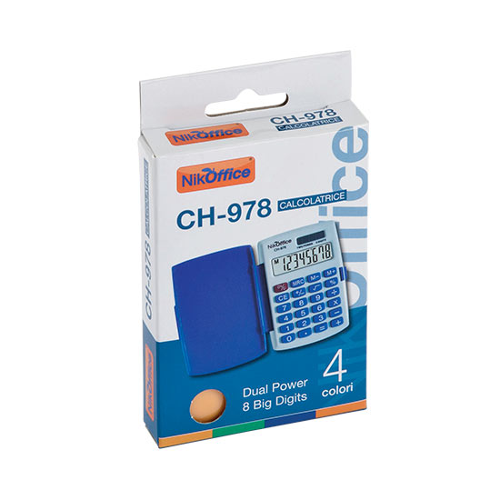 CALCOLATRICE 8 DIGITS CH-978 08NIK017/1