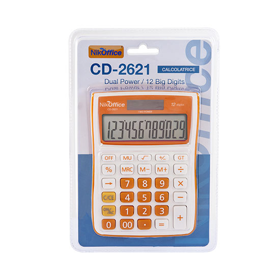 CALCOLATRICE 12 DIGITS CD-2621 08NIK027/1BL