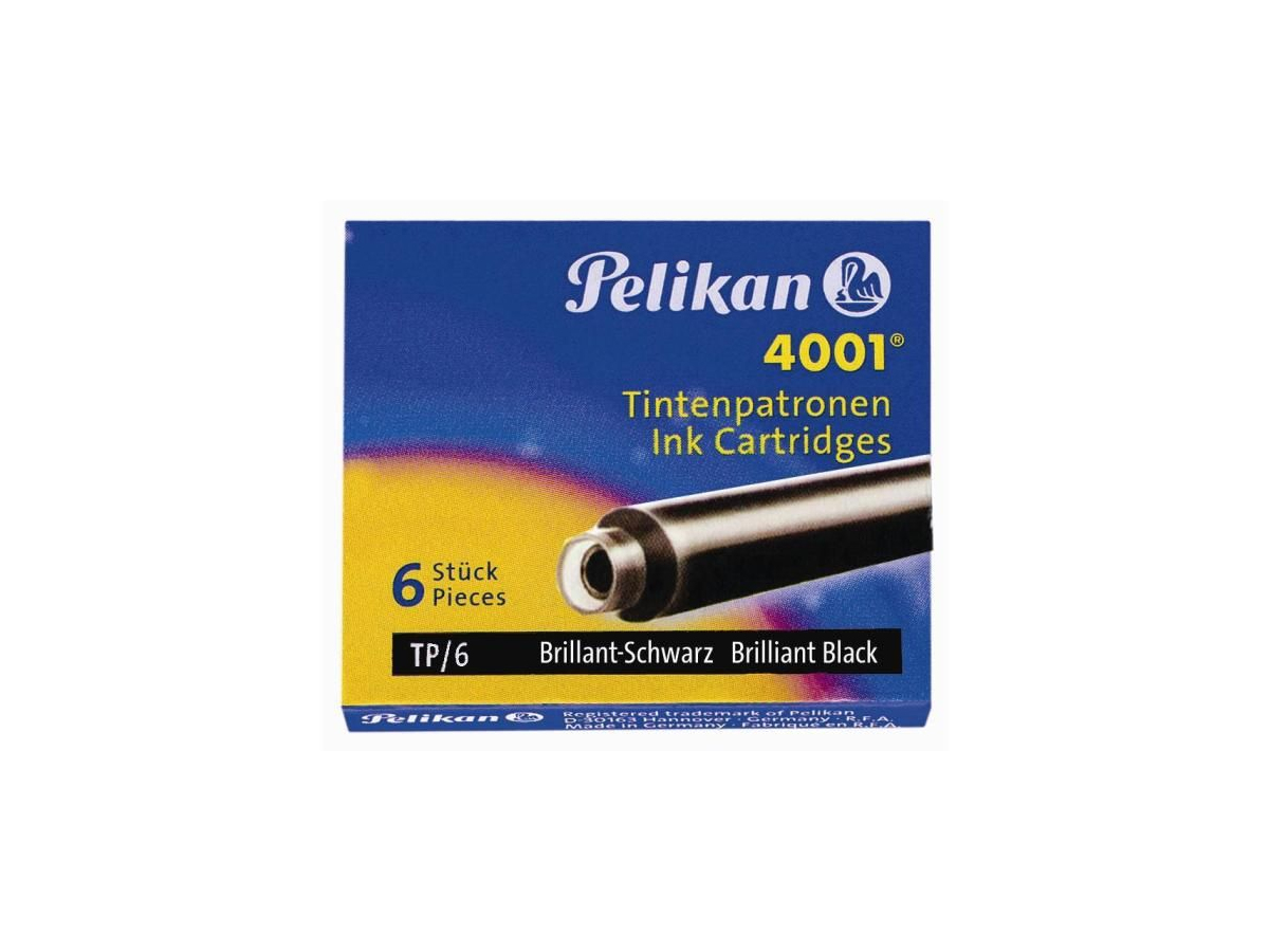 CARTUCCIA PER STILOGRAFICA 4001 TP/6 NERO 100401546