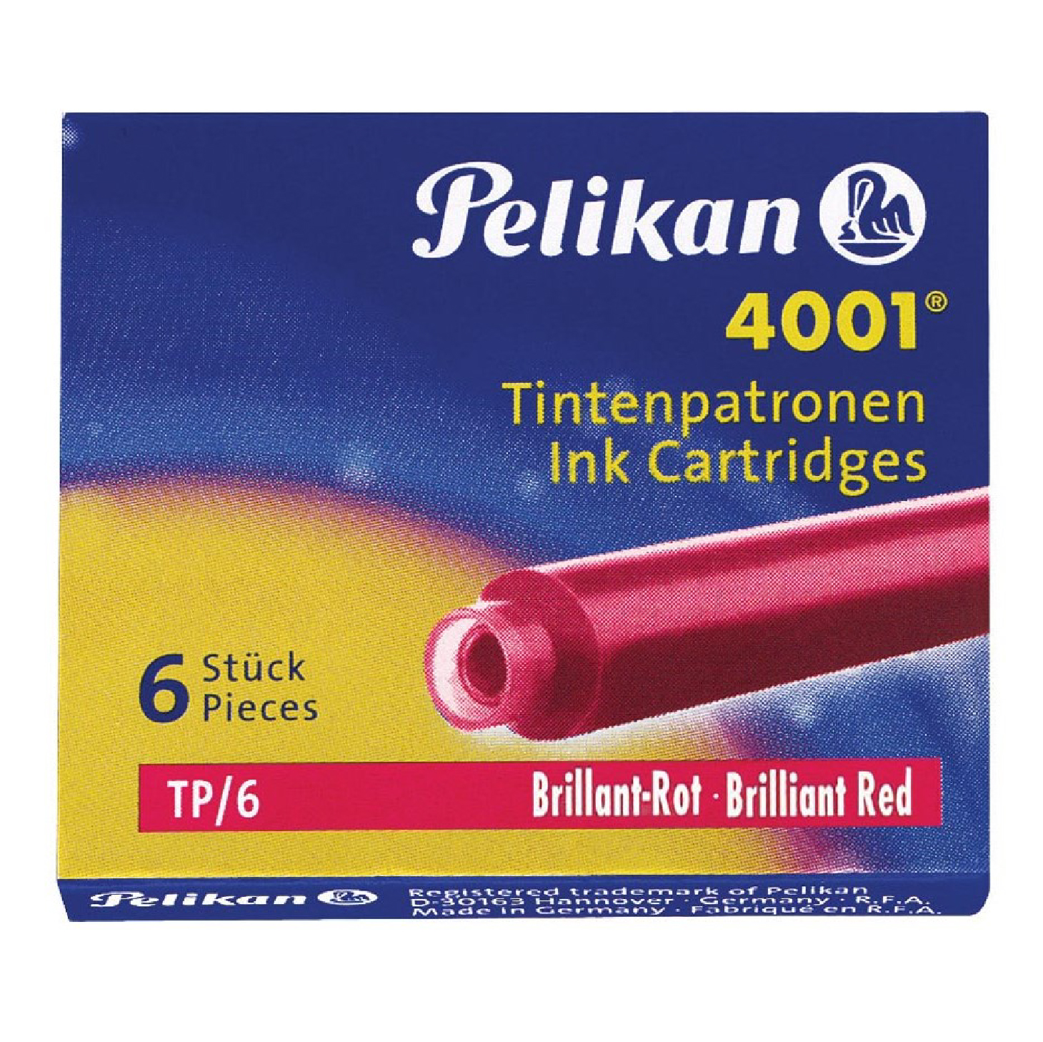 CARTUCCIA PER STILOGRAFICA 4001 TP/6 ROSSO 400142567