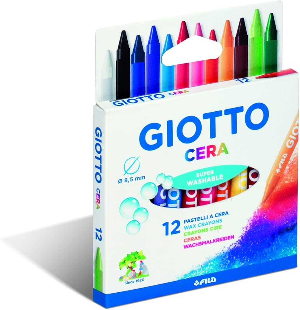 PASTELLI CERA GIOTTO 12 PZ. F281200