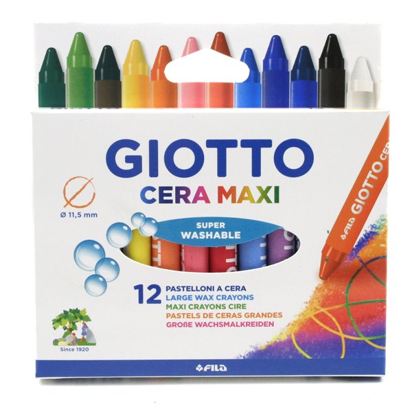 PASTELLI CERA MAXI GIOTTO 12 PZ. F291200