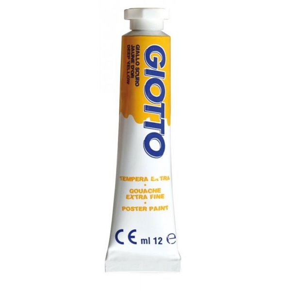 TEMPERA GIOTTO 12 ML. COLORE GIALLO SCURO 352004