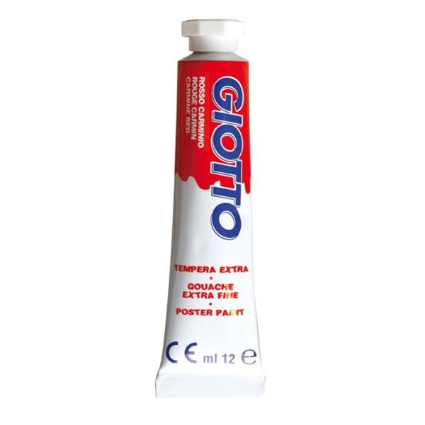 TEMPERA GIOTTO 12 ML. COLORE ROSSO CARMINIO F35200900