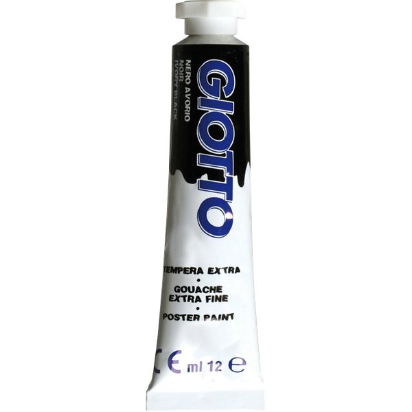 TEMPERA GIOTTO 12 ML. COLORE NERO F35202400