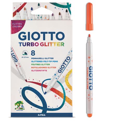 PENNARELLI GIOTTO TURBO GLITTER 8 PZ. F425800