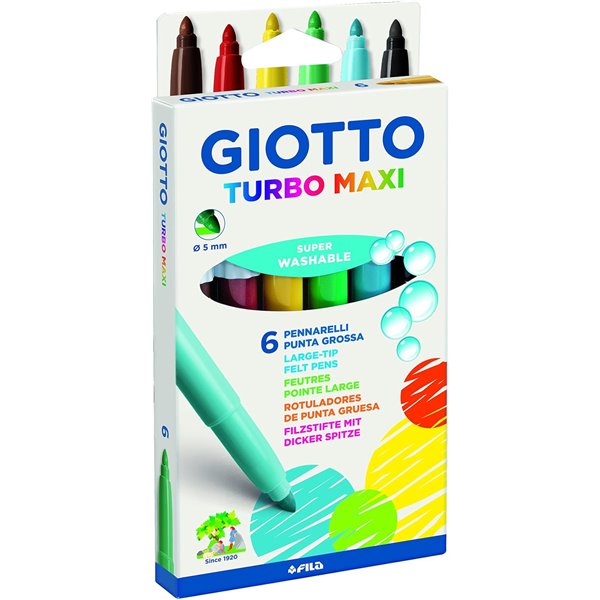 PENNARELLI GIOTTO TURBO MAXI 6 PZ. 453000