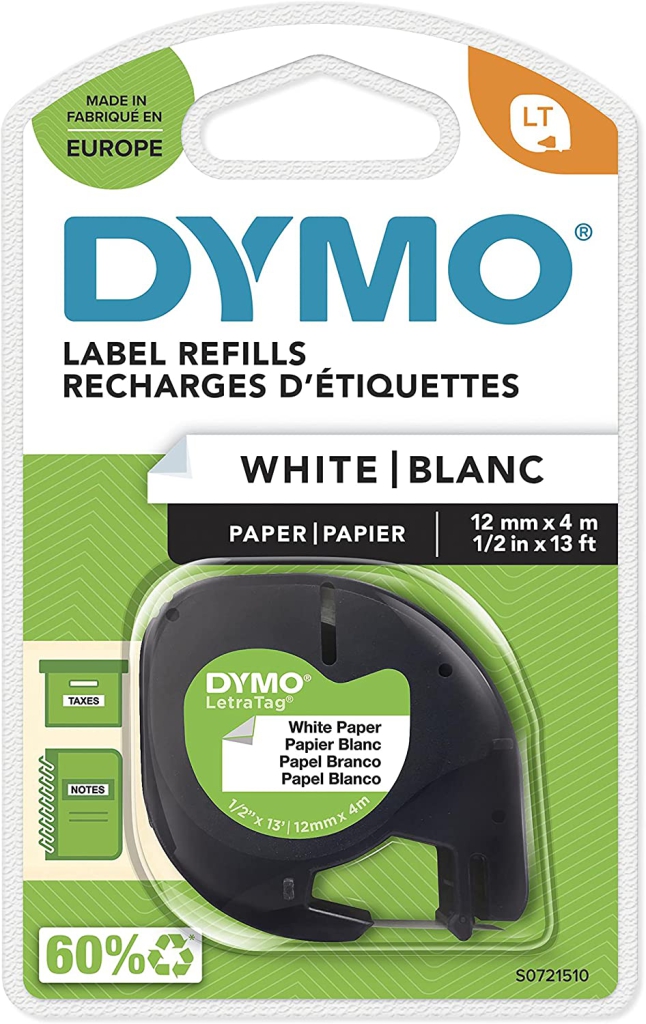 NASTRO DYMO LETRATAG DI CARTA BIANCO S0721510