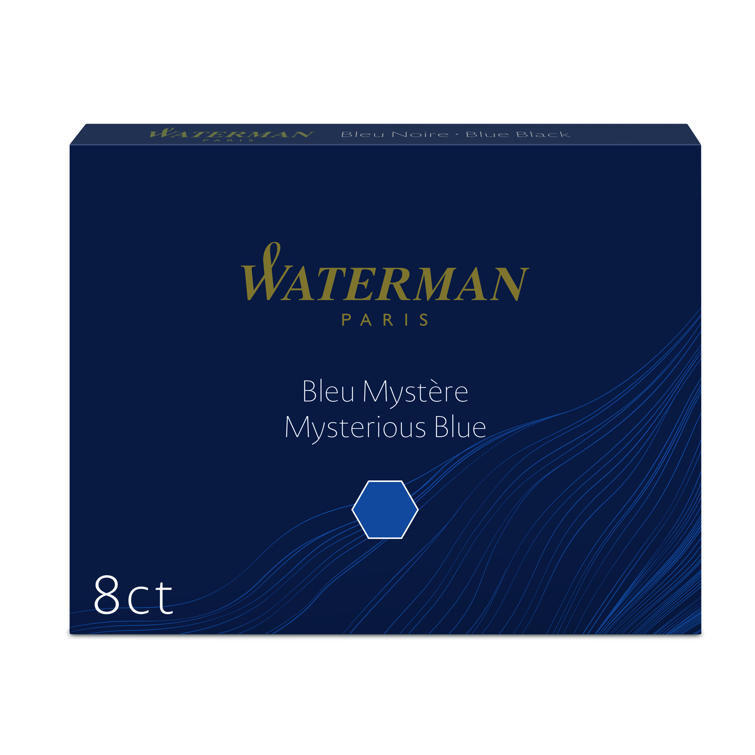 CARTUCCE STILOGRAFICA WATERMAN BLU-NERO 8PZ S0110910