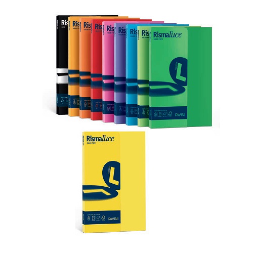 CARTA COLORE A4 200 GR. MIX COLORI FORTI 50 FG A69X504