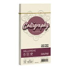 BUSTA CALLIGRAPHY MILLERIGHE AVORIO 25 PZ. A57Q424