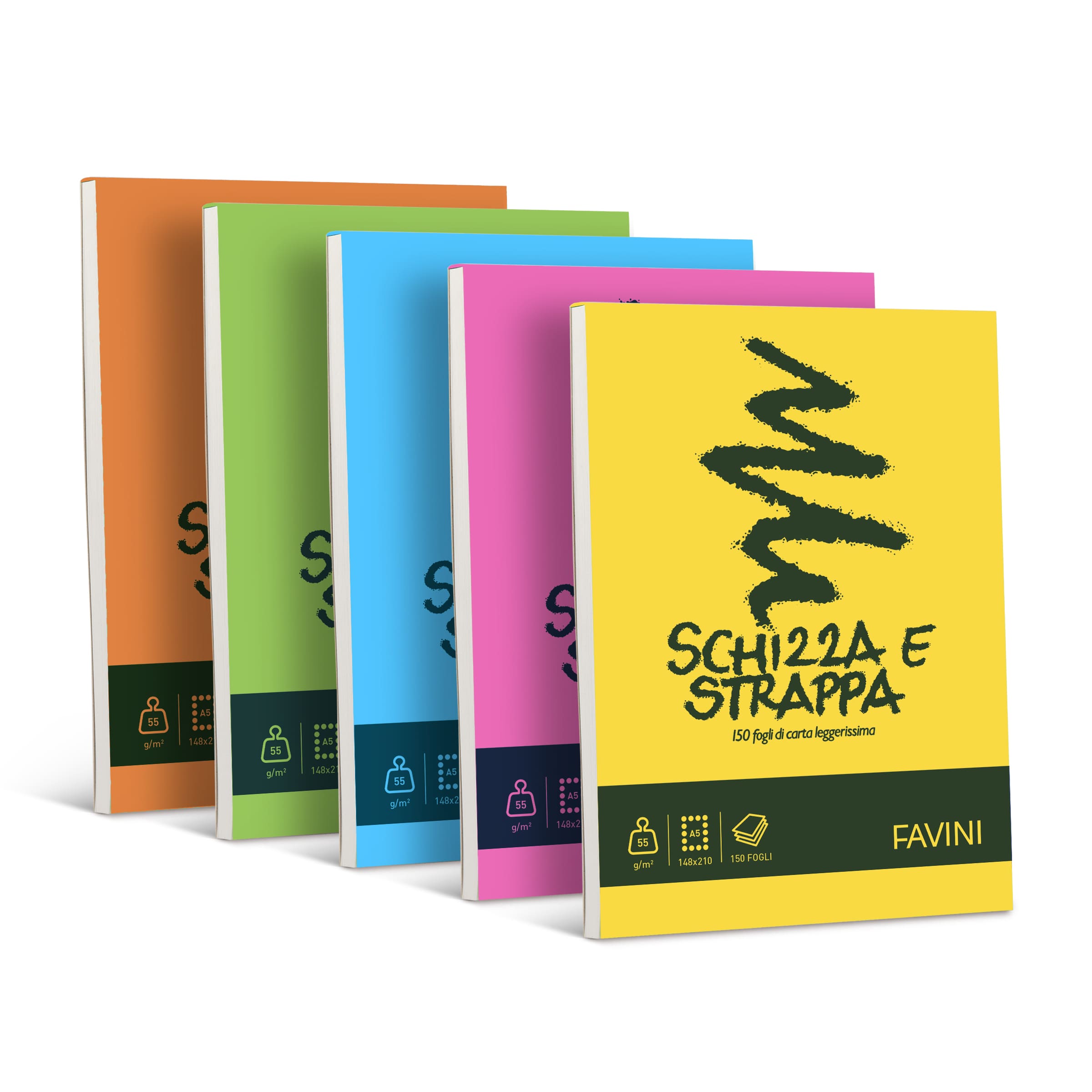 BLOCCO SCHIZZA & STRAPPA A5 A200705