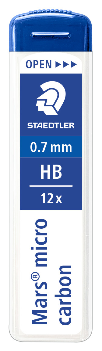 MINA MARS MICRO 0,7 MM HB 12 PZ 250 07-HB