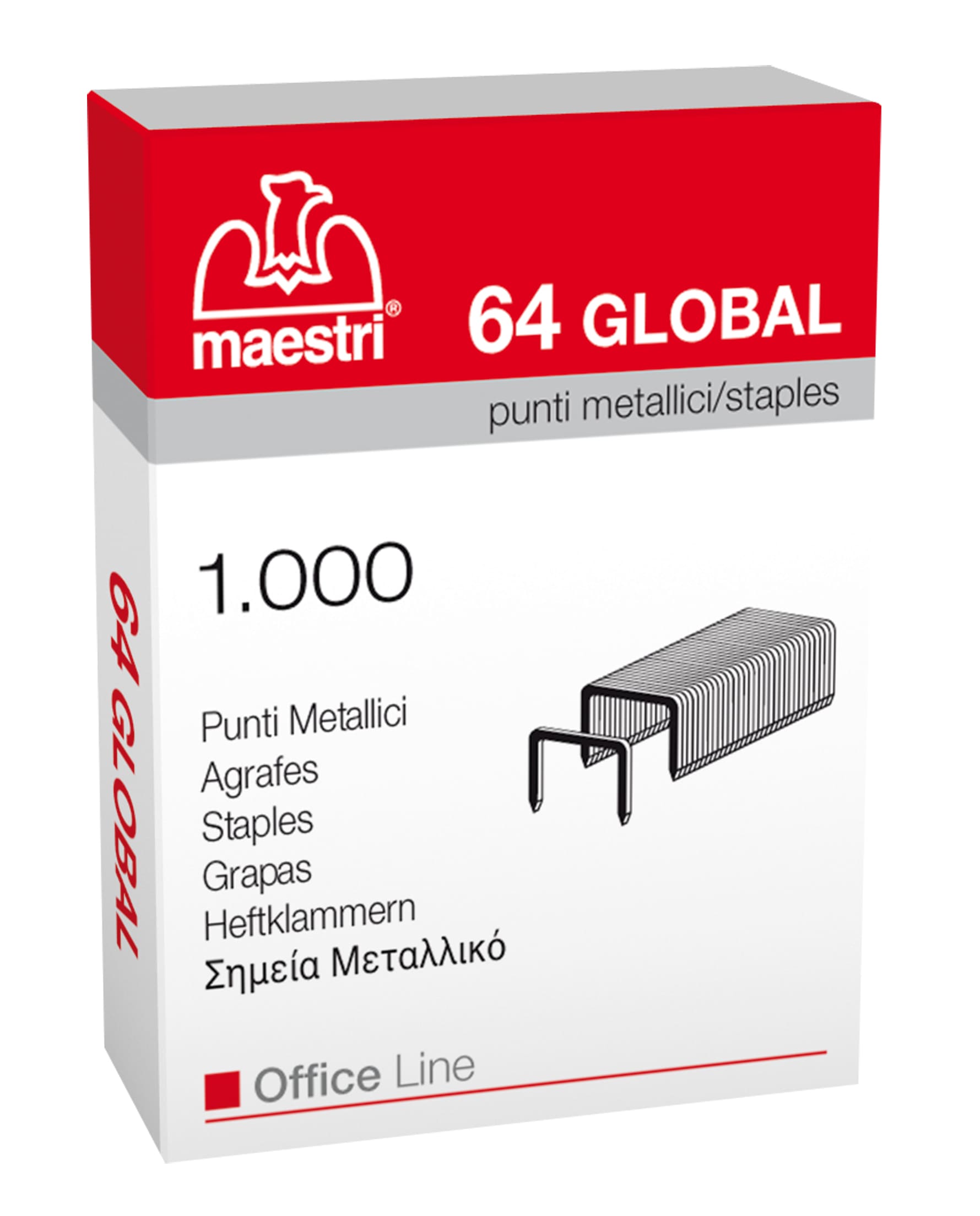 PUNTI CUCITRICE 64 GLOBAL 1000 PZ. 1001310
