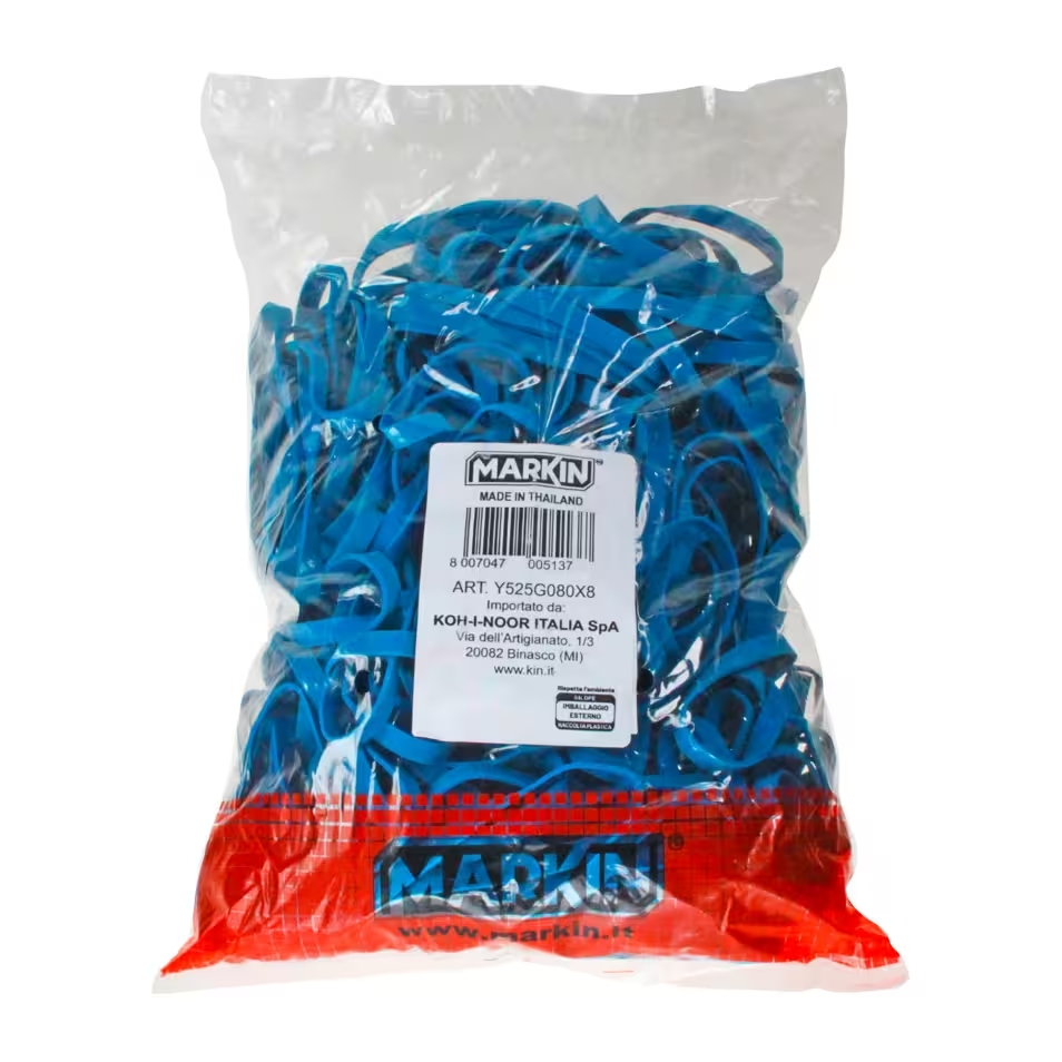 ELASTICI IN GOMMA DIAM. 160X8 BLU 1KG Y525G160X8