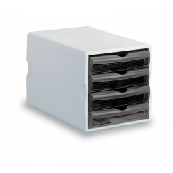 CASSETTIERA MODULA 4 BIG TRASPARENTE GRIGIO FUME 24050TGF