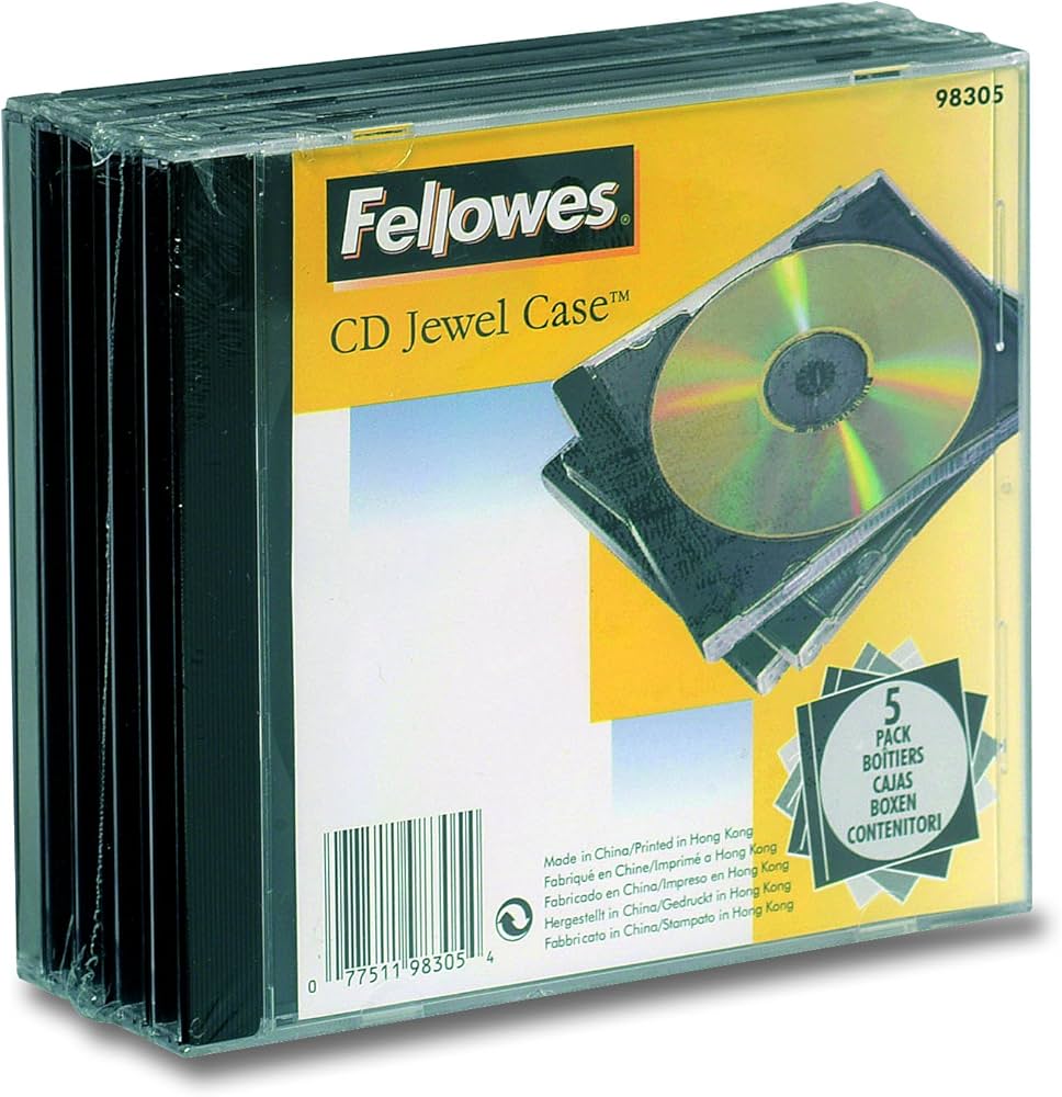 CUSTODIA PER CD JEWEL SET BASE NERA 5 PZ. 98305