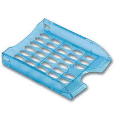 PORTACORRISPONDENZA TRASPARENTE AZZURRO E040TA