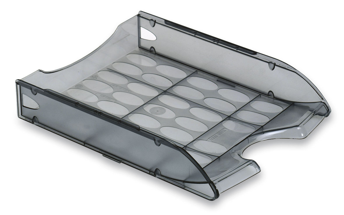 PORTACORRISPONDENZA TRASPARENTE GRIGIO FUME' E040TGF