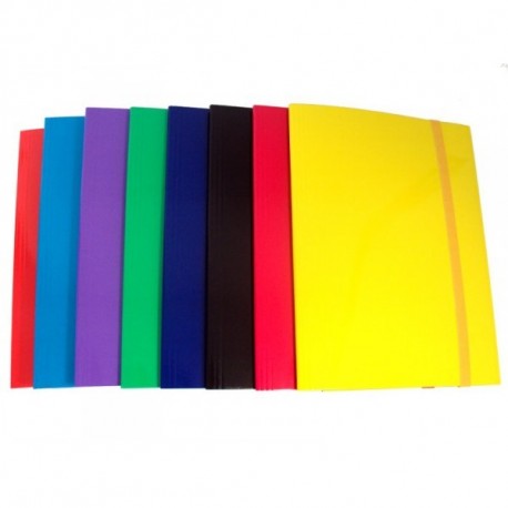 CARTELLINA 3 LEMBI C/ELASTICO PIATTO 28X38 EP38 CROMA