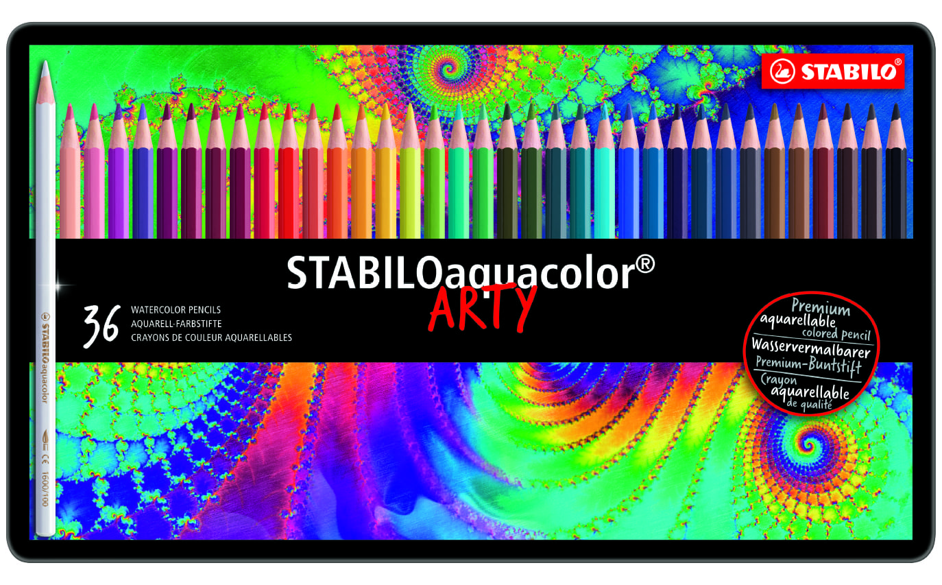 PASTELLI STABILO AQUACOLOR SCATOLA METALLO 36 PZ 1636-5