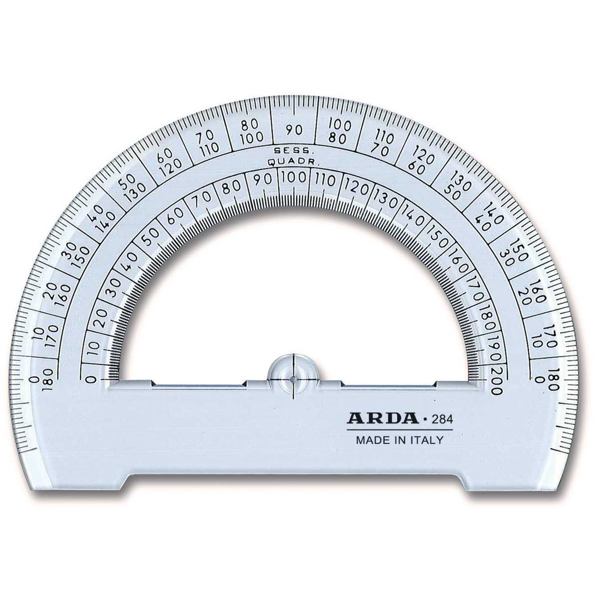 GONIOMETRO 180°/12 CM. UNI SS 284SS