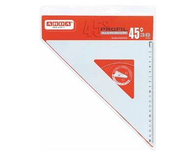 SQUADRA PROFIL IN ALLUMINIO 45°/37 CM 18040