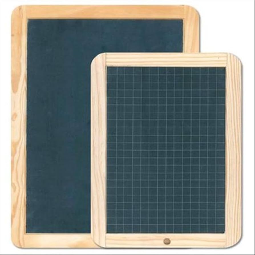 LAVAGNA IN ARDESIA 24X34 CM C/CORNICE IN LEGNO 880