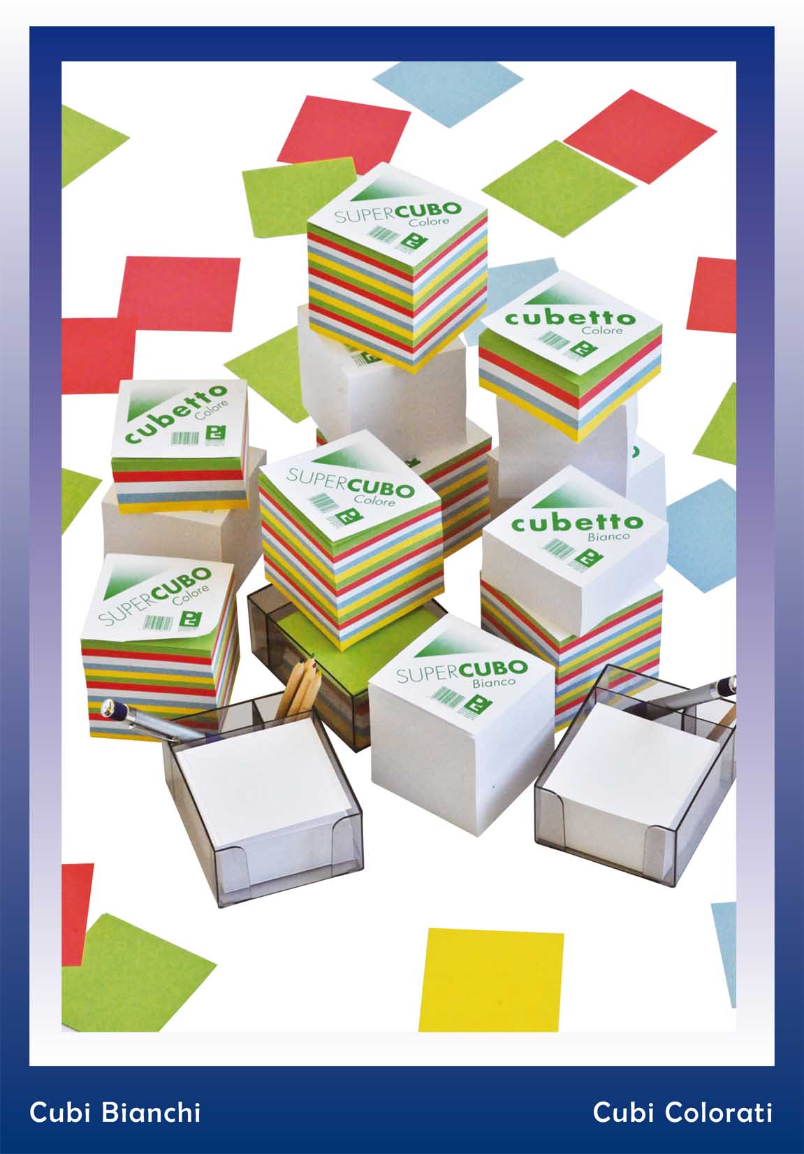 CUBO FOGLI BIANCHI 9X9X9 CM. 10800