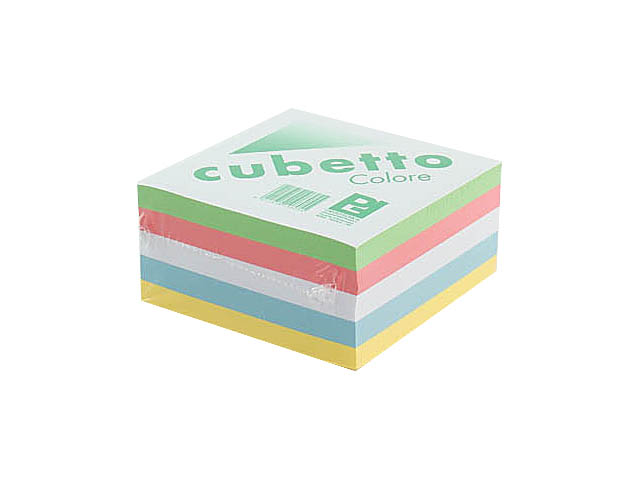CUBETTO FOGLI COLORATI 9X9X4,5 CM. 10805