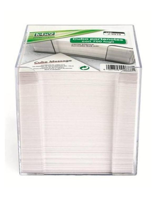 PORTA CUBO FOGLI BIANCHI + CUBO 10806