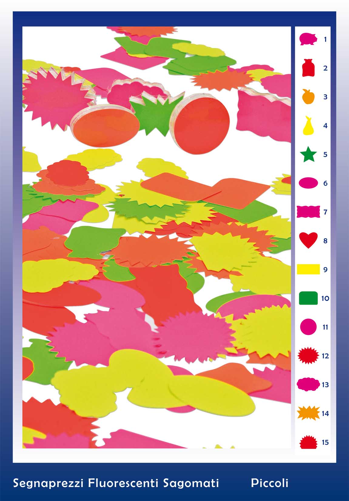 SEGNAPREZZI FLUO PICCOLO 50 PZ. 10901