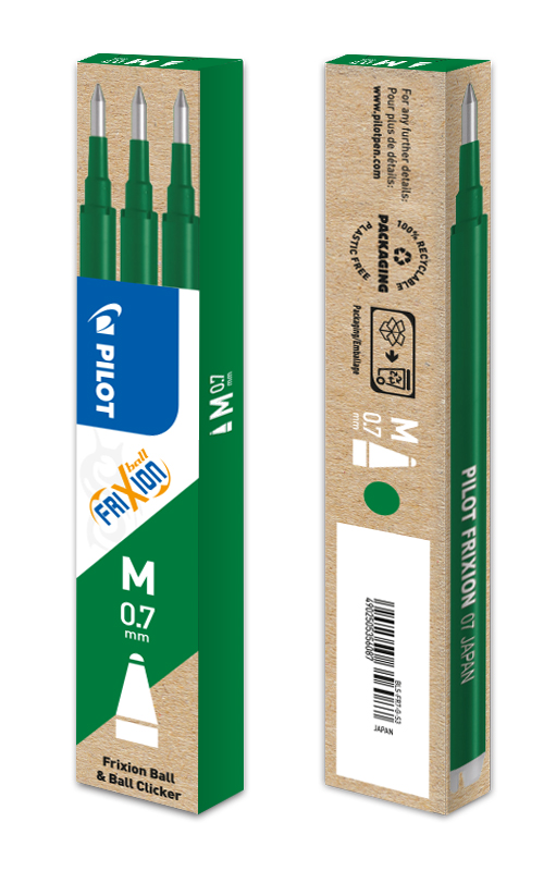 REFILL FRIXION 0,7 VERDE 3 PZ. BLS-FR7-G-S3 006659