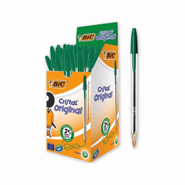 PENNA SFERA BIC CRISTAL 825 MEDIUM VERDE 50 PZ 8373629