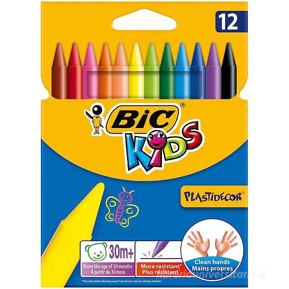 PASTELLI A CERA BIC KIDS PLASTIDECOR 12 PZ. 9457645