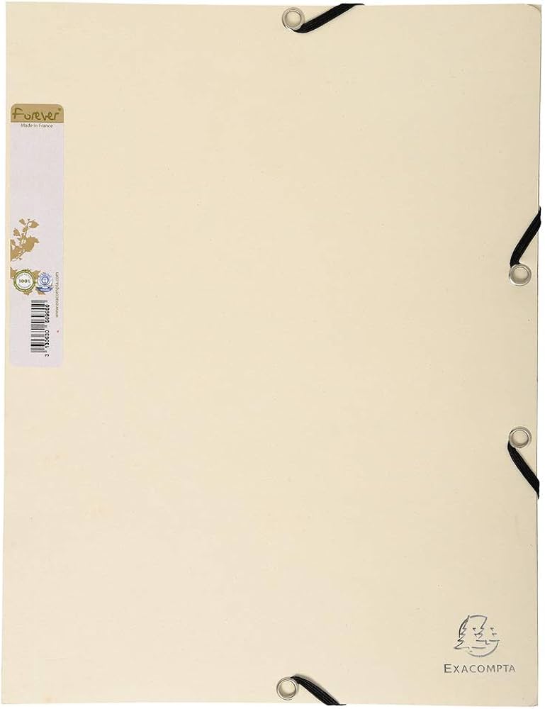 CARTELLINA 3 LEMBI C/ELASTICO AGLI ANGOLI 24X32 SABBIA