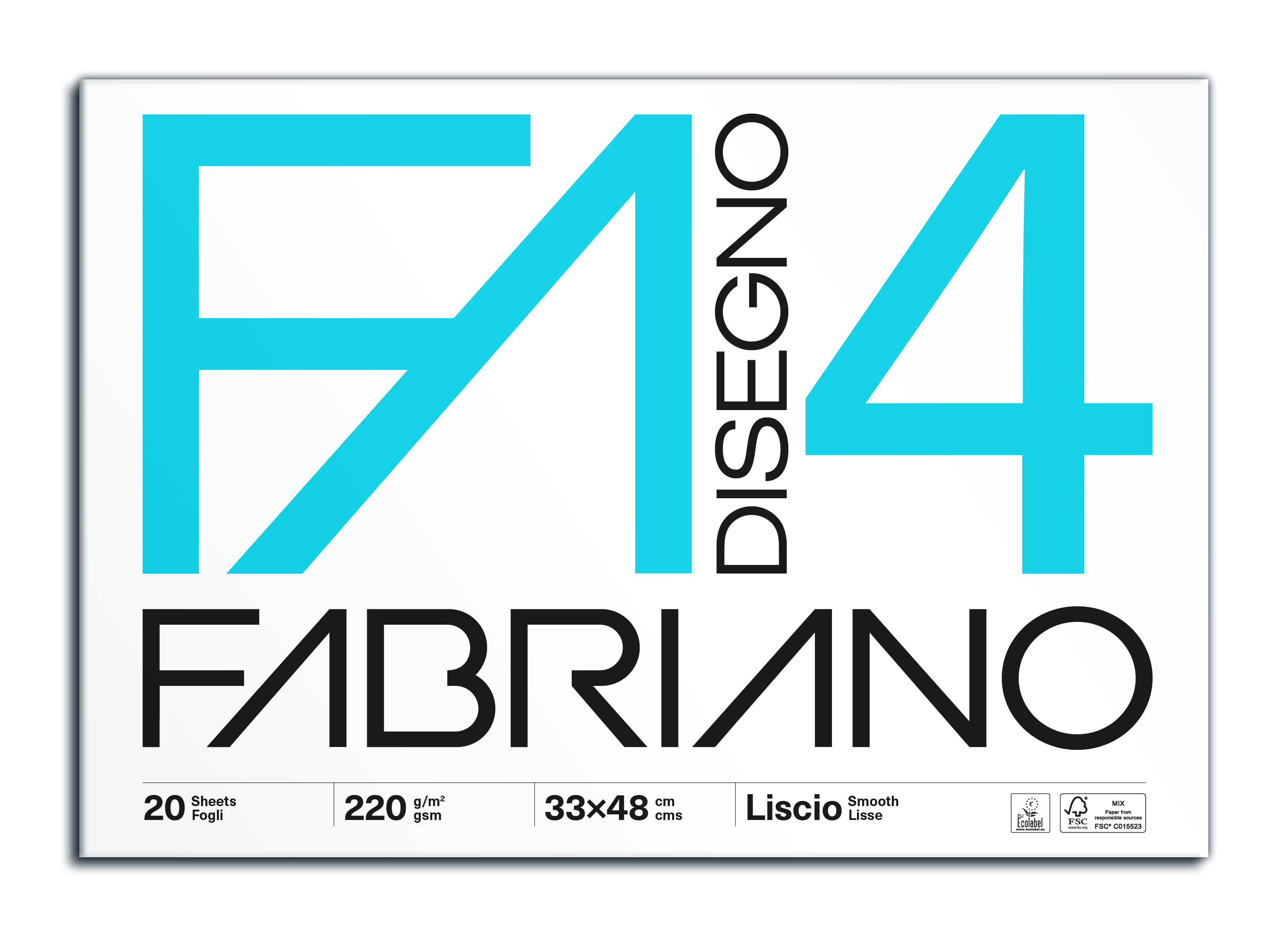 BLOCCO FABRIANO F4 20FG 33X48 LISCIO F5200797