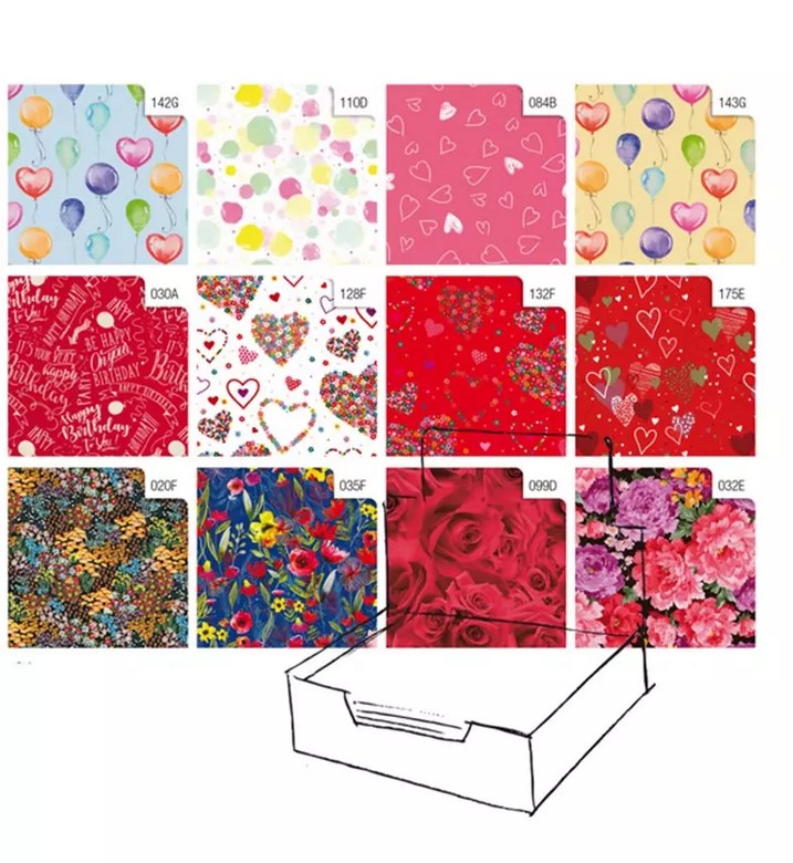 CARTA REGALO RASO SCATOLA 100FG R44GEN