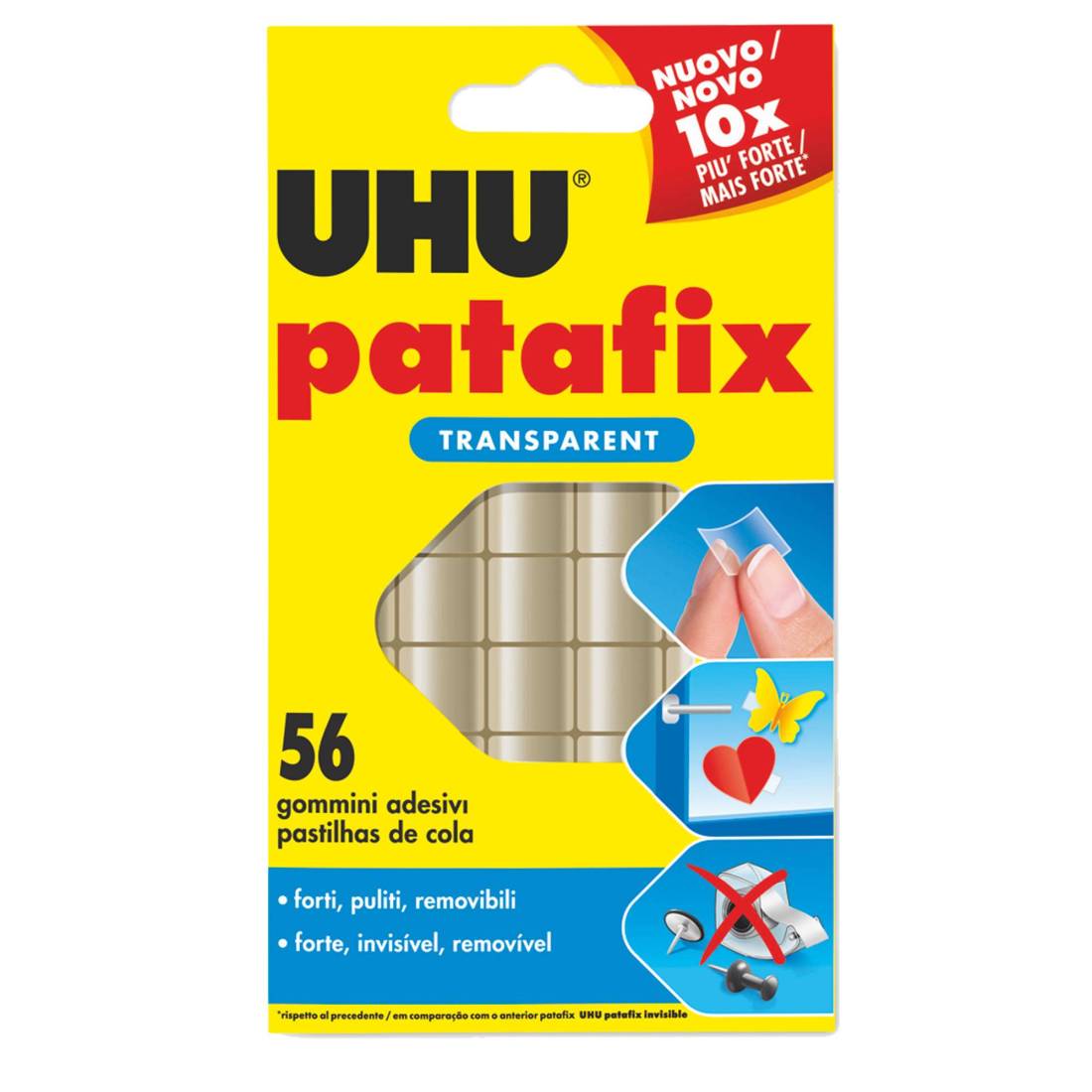 PATAFIX UHU INVISIBILE 56 GOMMINI 34992