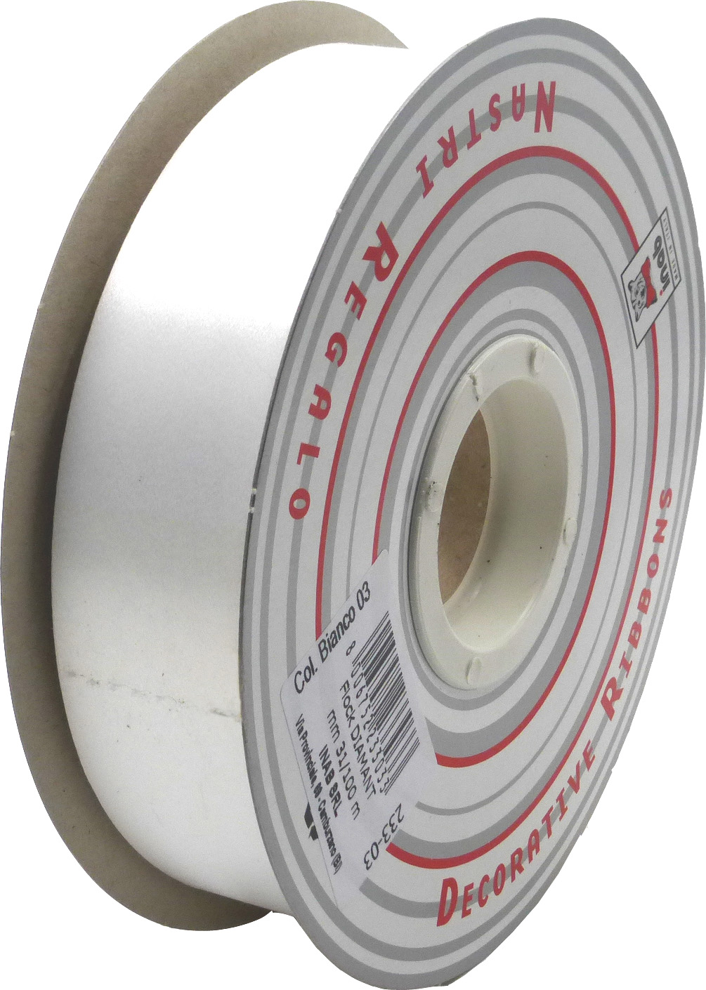NASTRO FLOCK DIAMANT MM 31/100 M BIANCO 233 0003