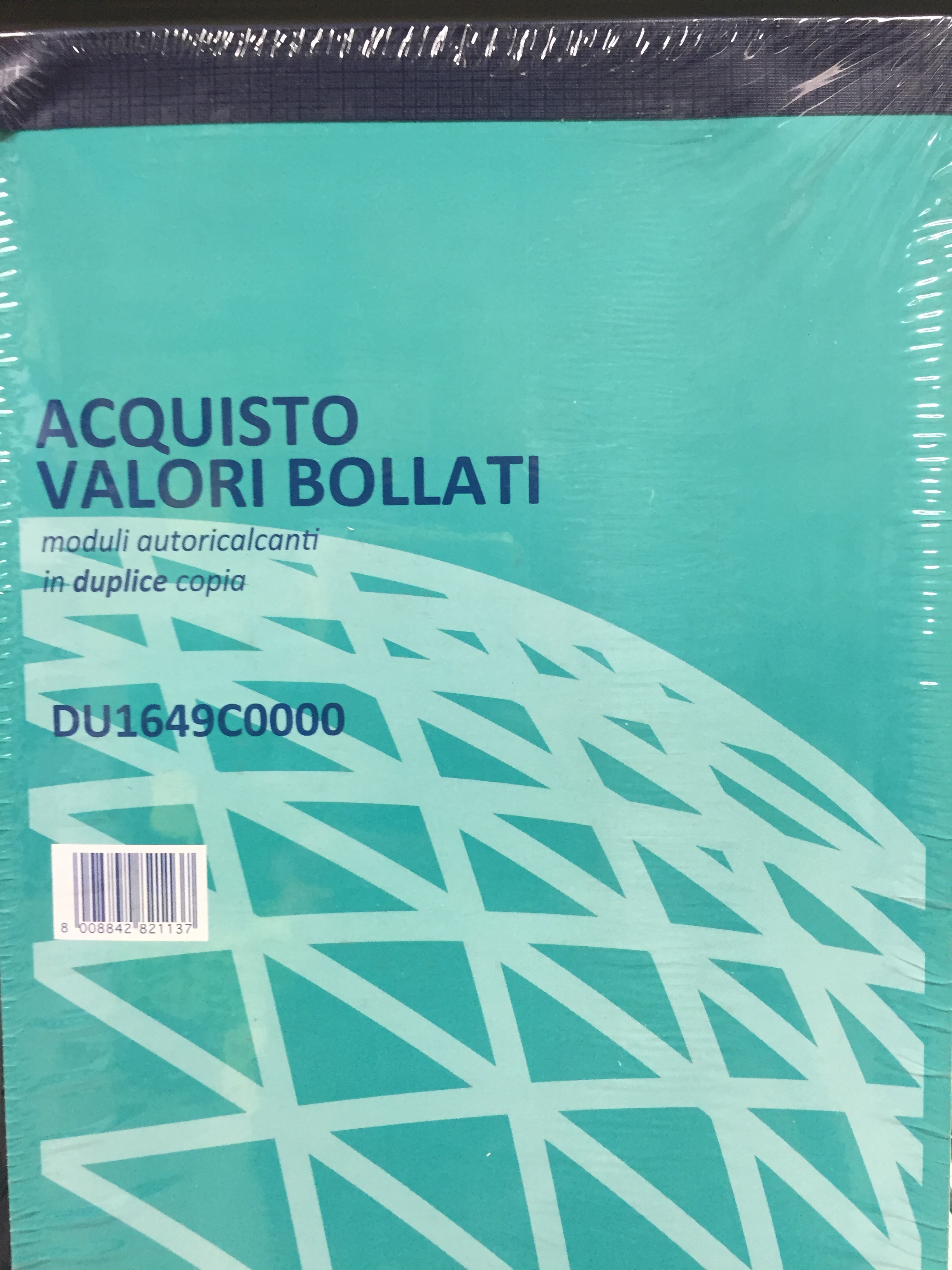 BLOCCO ACQUISTI VALORI BOLLATI 50X2 14,8X21,5 DU1649C000