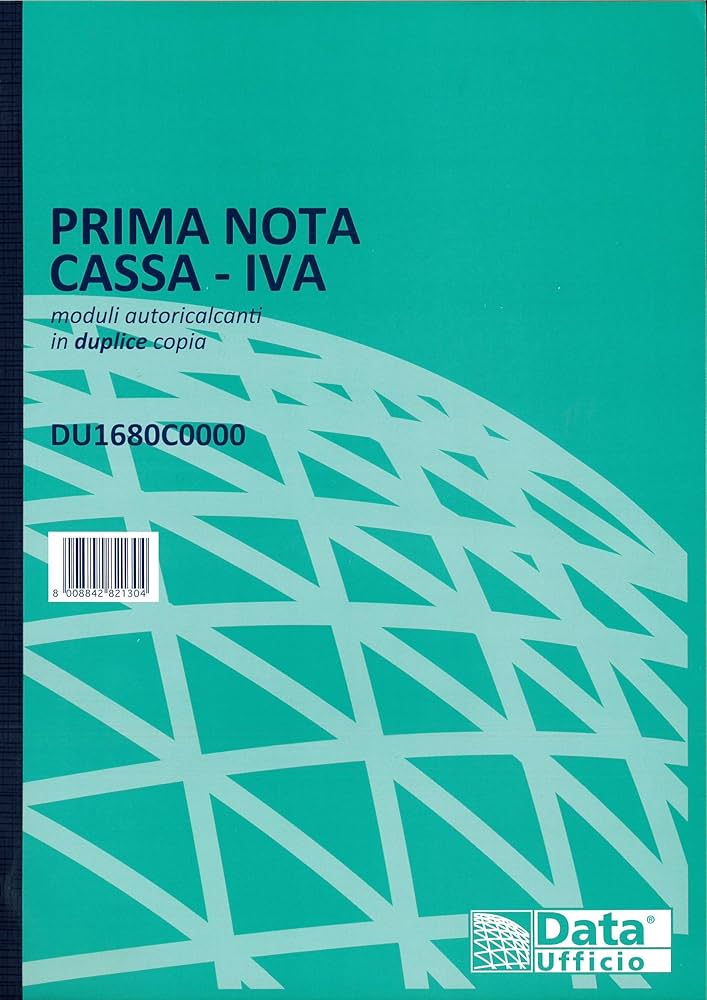 BLOCCO PRIMA NOTA CASSA/CONT 50X2 21,5X29,7 DU16831C000