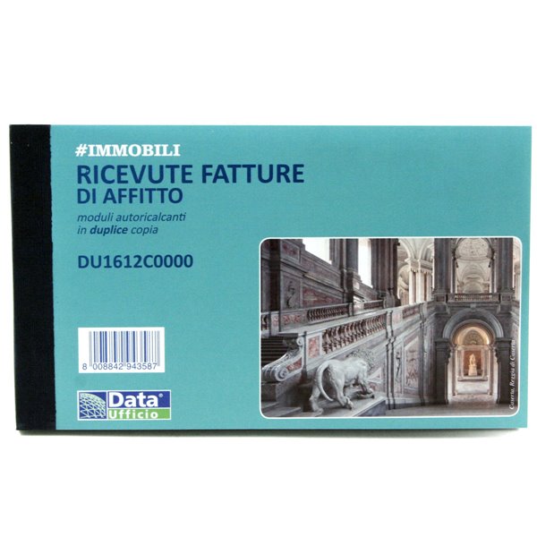 BLOCCO FATTURE/RICEVUTE AFFITTO 50X2 DU1612C0000