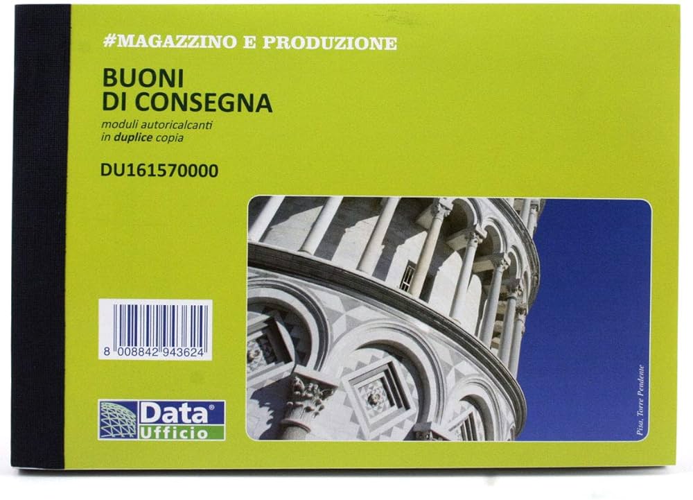 BLOCCO BUONI CONSEGNA 50X2 16,5X11,5 DU161570000