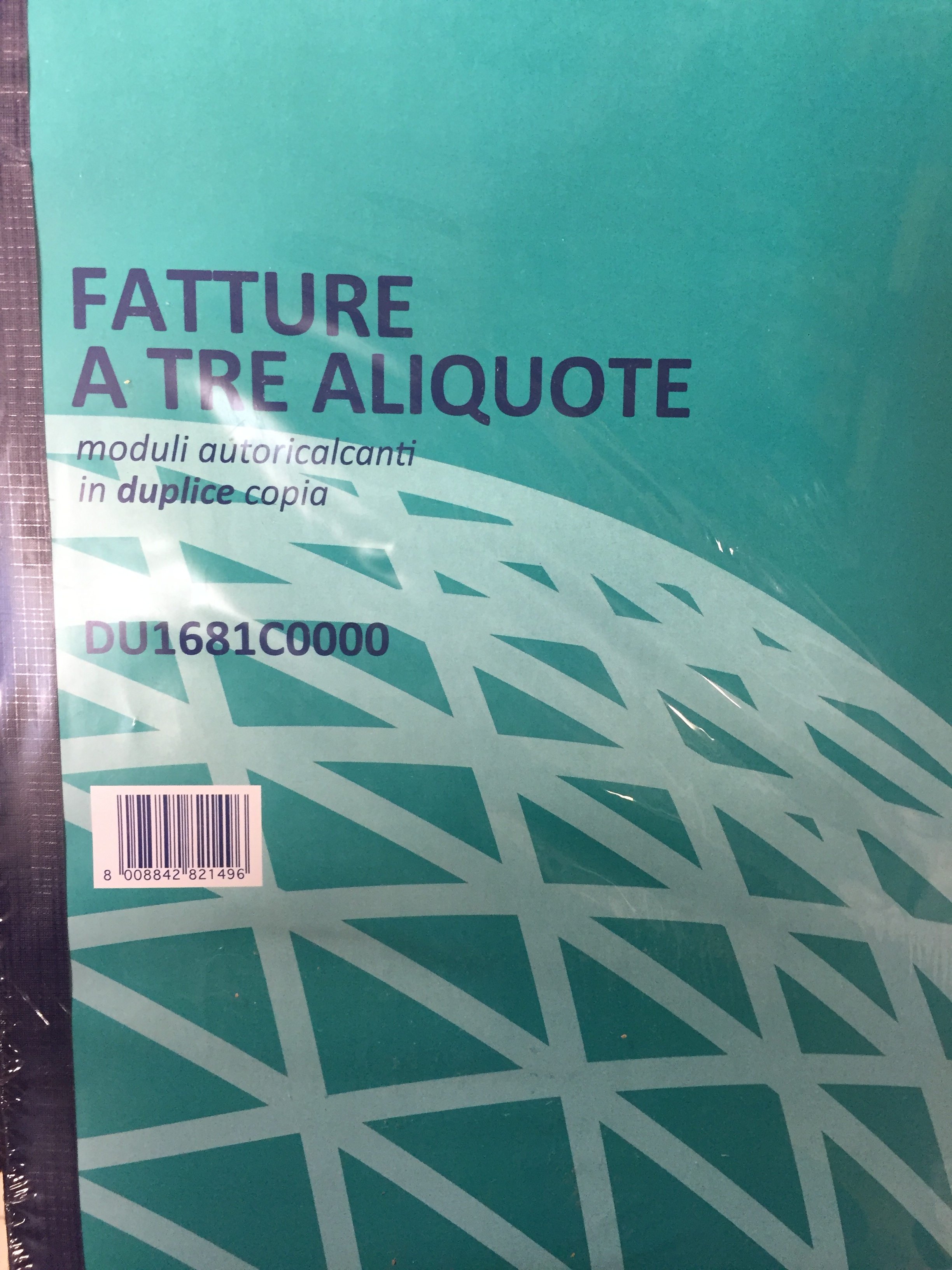BLOCCO FATTURE 3 ALIQUOTE 50X2 AUTOR. 21,5X29,7 DU1681C0000