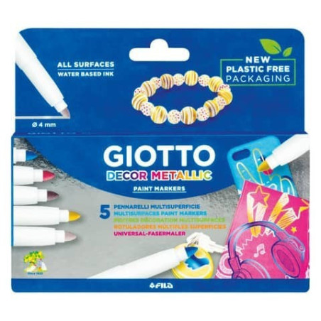 PENNARELLI GIOTTO DECOR METAL 5 PZ F452900